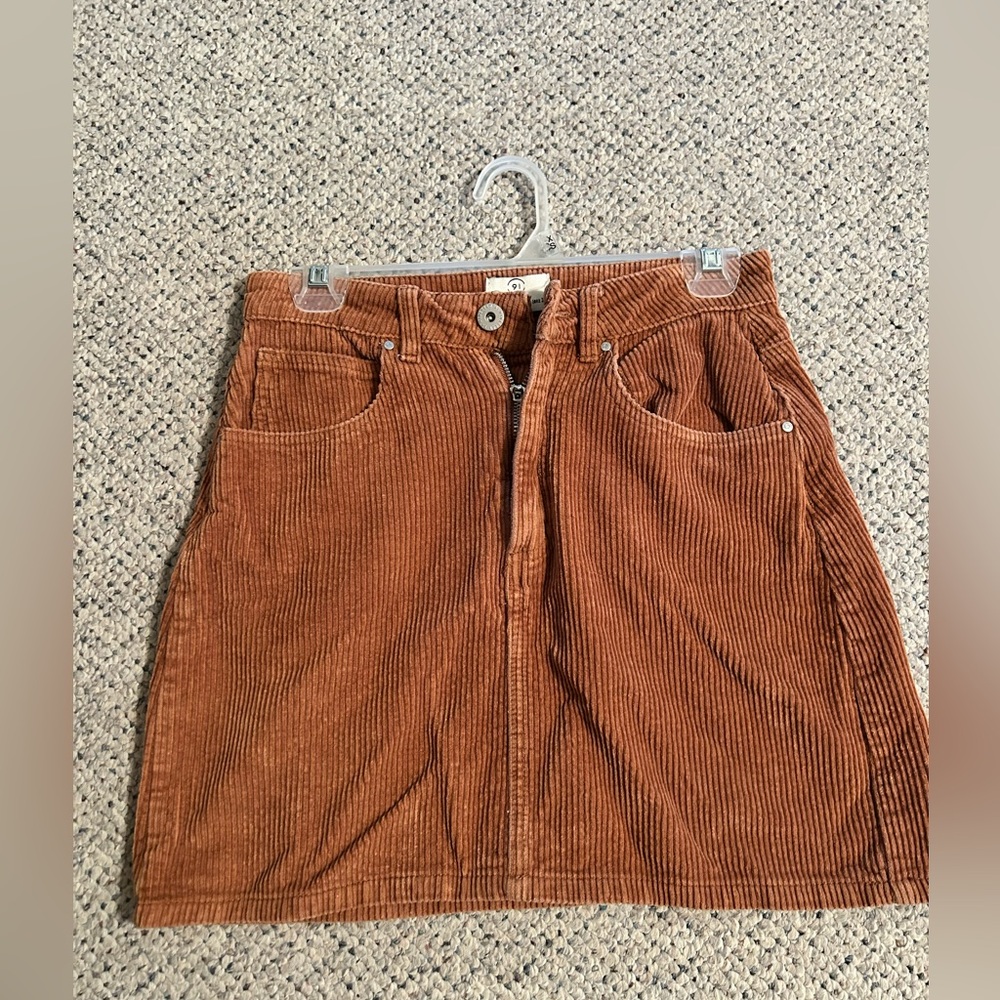 COTTON ON Brown Corduroy Skirt Size 4